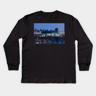 Canada's capital of Ottawa at dusk Kids Long Sleeve T-Shirt